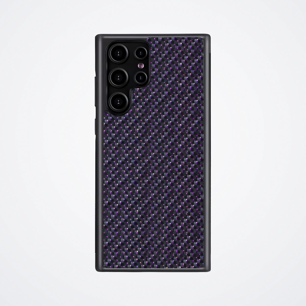 Samsung Galaxy Örgü Karbon Kılıf – Yansımalı Örgü Karbon Mor | KarbonExe