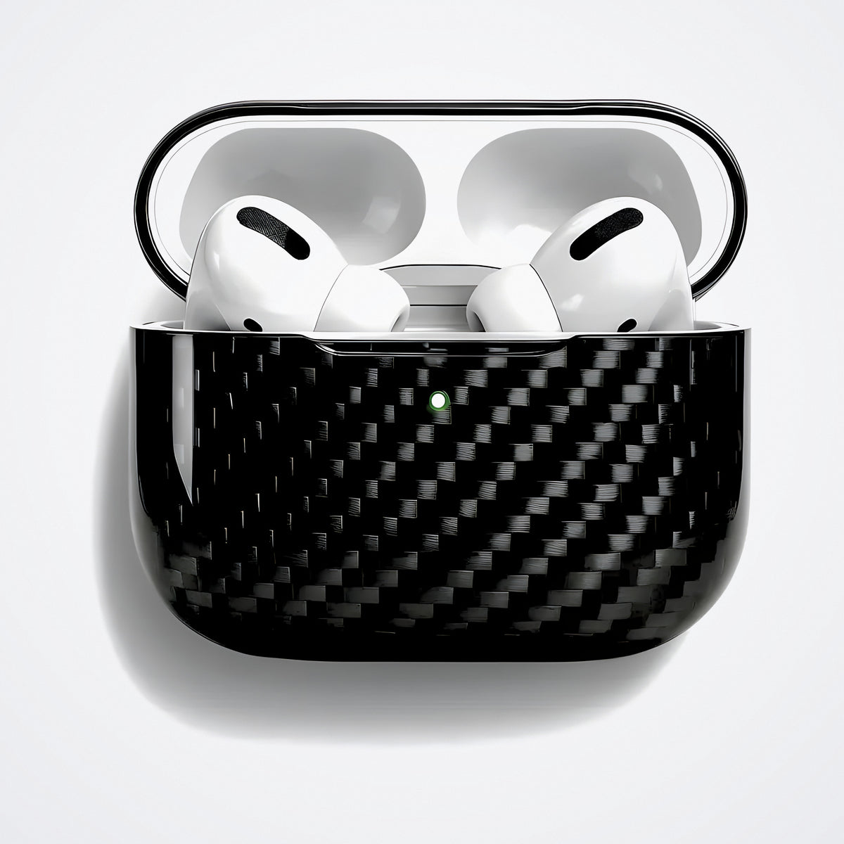 AirPods Karbon Fiber Kılıf – Örgü Karbon Siyah | KarbonExe