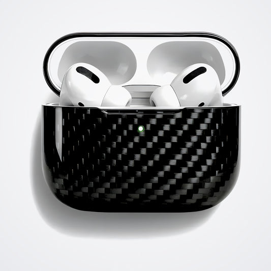 AirPods Karbon Fiber Kılıf – Örgü Karbon Siyah | KarbonExe