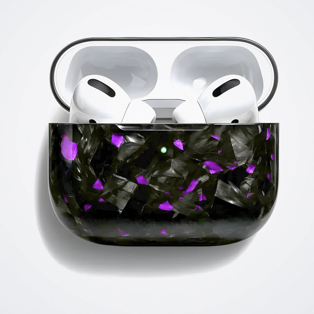 AirPods Karbon Fiber Kılıf – Dövme Karbon Mor | KarbonExe