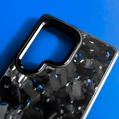 Samsung Galaxy Dövme Karbon Kılıf V2 – Dövme Karbon Mavi | KarbonExe