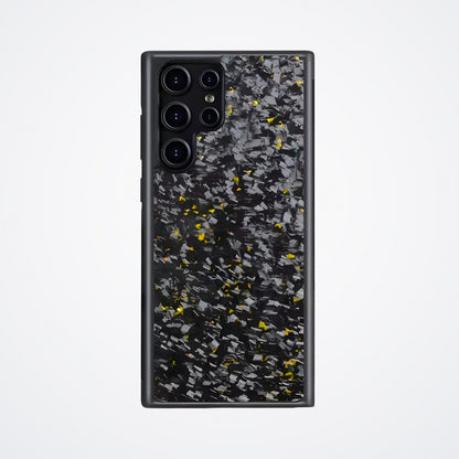 Samsung Galaxy S Serisi Dövme Karbon Kılıf – Dövme Karbon Altın | KarbonExe