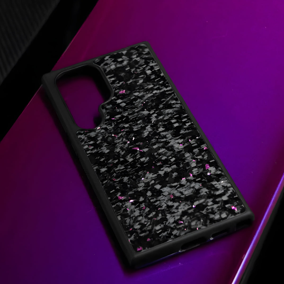 Samsung Galaxy S Serisi Dövme Karbon Kılıf – Dövme Karbon Mor | KarbonExe