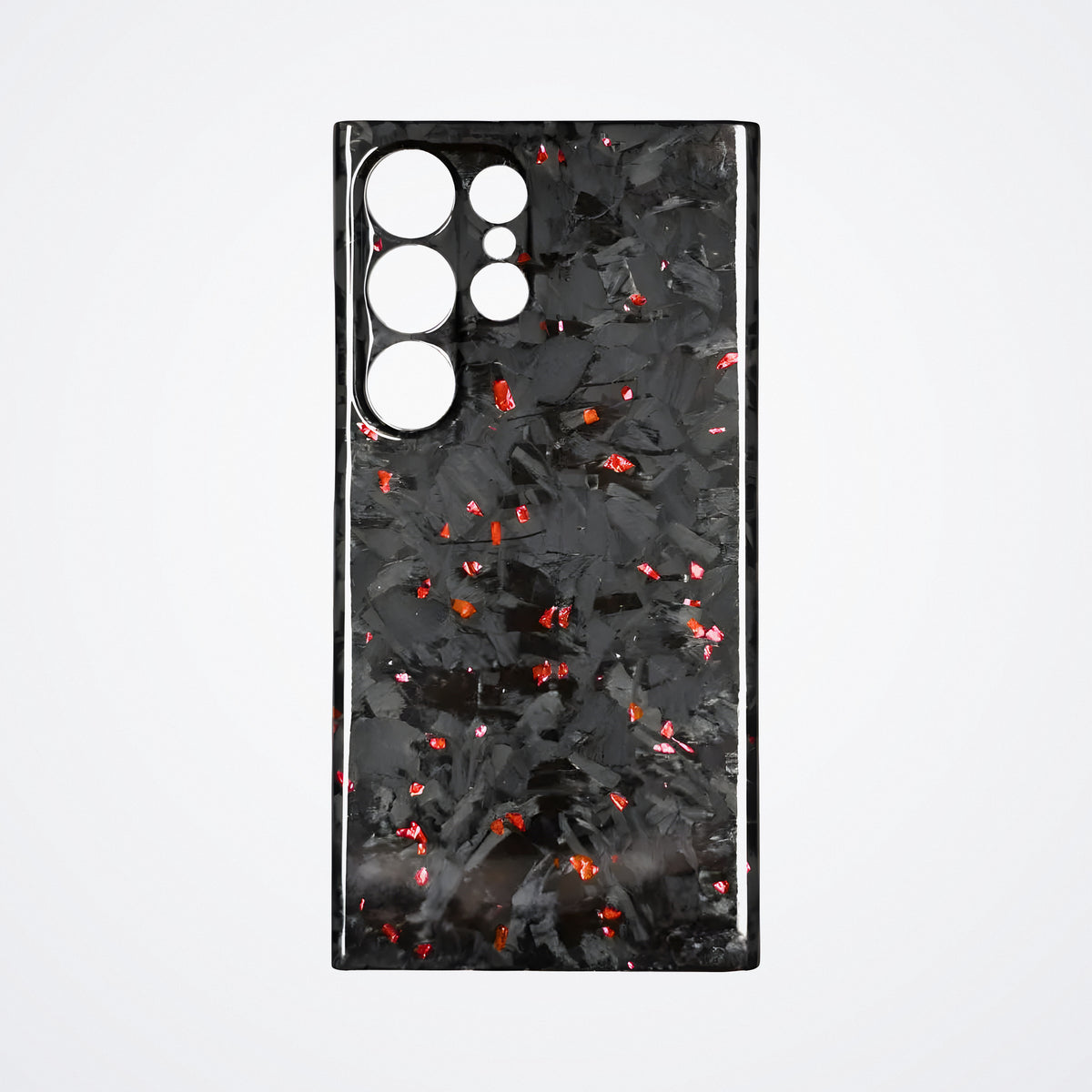 Samsung Galaxy Ultra Tam Karbon Kılıf – Dövme Karbon Kırmızı | KarbonExe