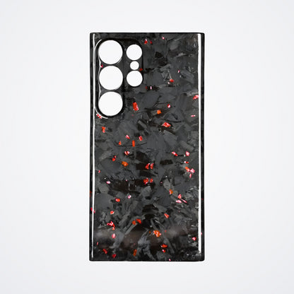 Samsung Galaxy Ultra Tam Karbon Kılıf – Dövme Karbon Kırmızı | KarbonExe