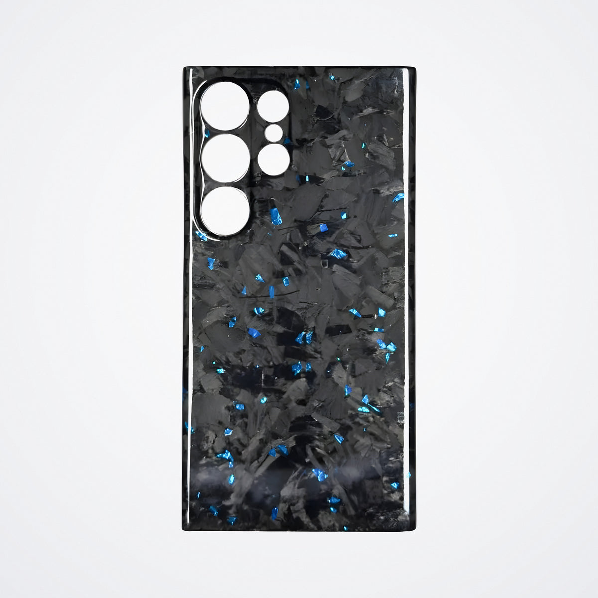 Samsung Galaxy Ultra Tam Karbon Kılıf – Dövme Karbon Mavi | KarbonExe
