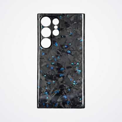 Samsung Galaxy Ultra Tam Karbon Kılıf – Dövme Karbon Mavi | KarbonExe